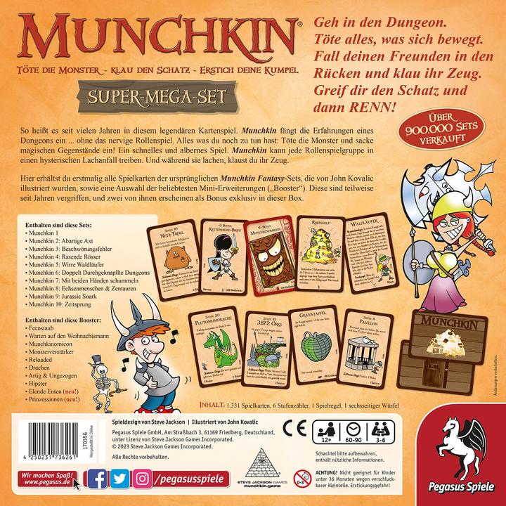 Produktbild Pegasus Munchkin Fantasy Super-Mega-Set (Deutsch)