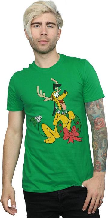 Immagine prodotto Disney Pluto Christmas Reindeer Maglietta Uomo (M)
