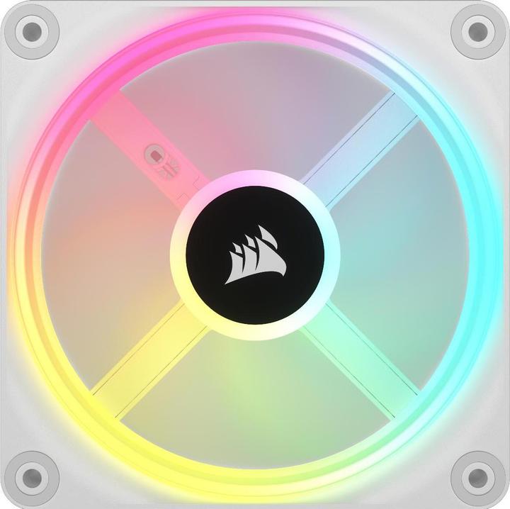 Immagine prodotto Corsair Ventola iCUE LINK QX120 RGB 120 mm PWM (bianca, starter kit) (120 mm, 3 x)
