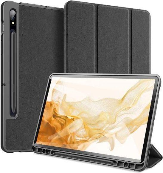 Actual product image Dux Ducis Case Domo Samsung T870 / T875 Tab S7 11 / X700 / X706 Tab S8 black (Galaxy Tab S8, Galaxy Tab S7)