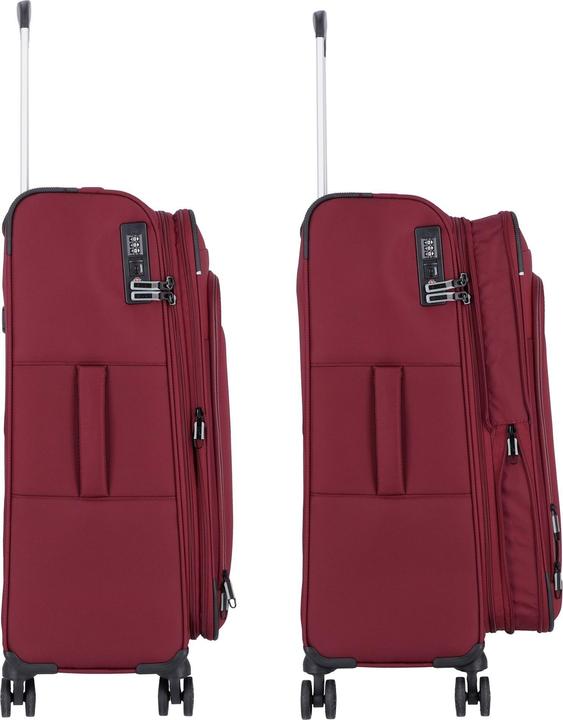 Immagine prodotto D&N Travel Line 9504 Carrello a 4 ruote M 67 cm con piega a espansione (67 l, M (50 - 90l))