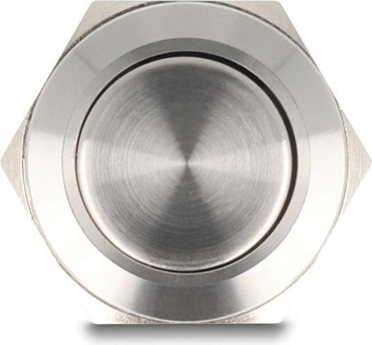 Image du produit Delock Drucktaster zum Einbau 19 mm 2 x Schraubklemme Taster flach