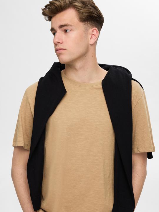 Immagine prodotto Selected Homme Maglietta in cotone con filato a fiamma (XXL)