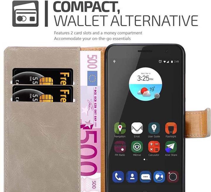 Produktbild Cadorabo Book Luxury Cover (ZTE Blade V7)