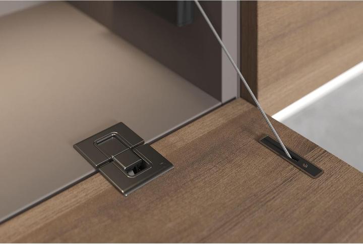 Actual product image Italiana Ferramenta KIMANA SKIN flap hinge, 3-part, zamak black nickel-coloured (1 pcs.)
