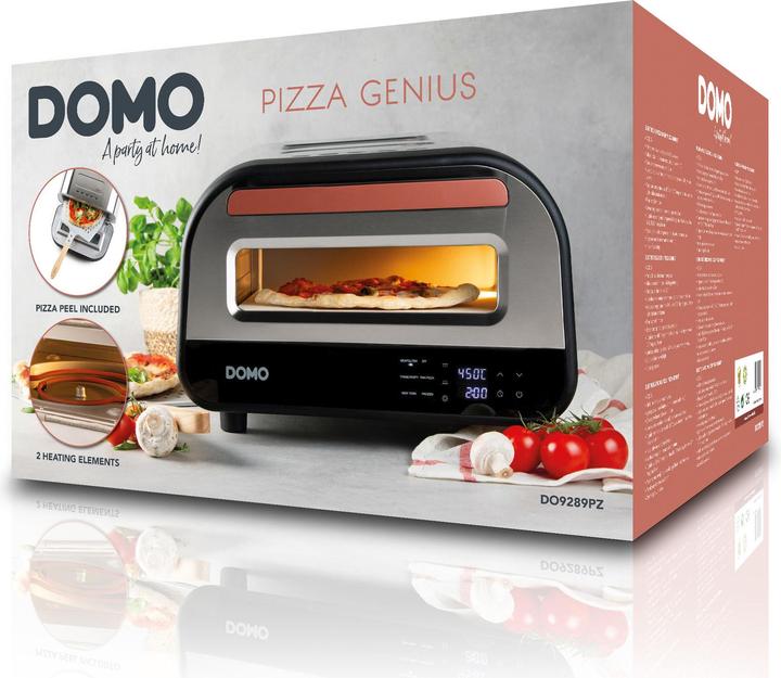 Actual product image Domo ELEKTRISCHER PIZZAOFEN “PIZZA GENIUS” Pizzaofen (Electric pizza oven)