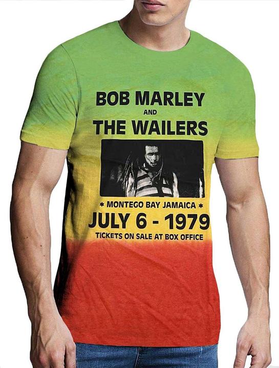 Produktbild Bob Marley Unisex Adult Montego Bay Dip Dye T-Shirt (S)