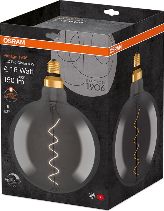 Produktbild Osram Vintage 1906 Led Classic Globe (E27, 5 W, 110 lm, 1 x, G)