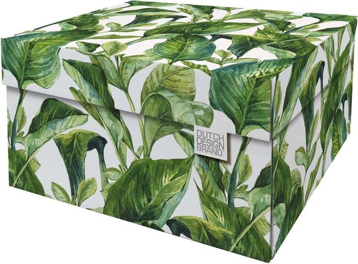 Produktbild Dutchdesign Dutch Design Storage Box Green Leaves (39.5 x 32 x 21 cm)