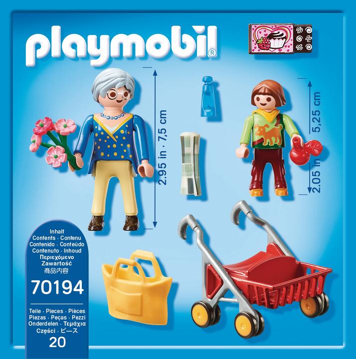Produktbild Playmobil Oma mit Rollator (70194, Playmobil City Life)