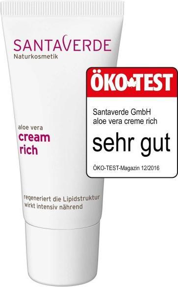 Actual product image SantaVerde Aloe Vera Cream Rich (30 ml, Day cream)