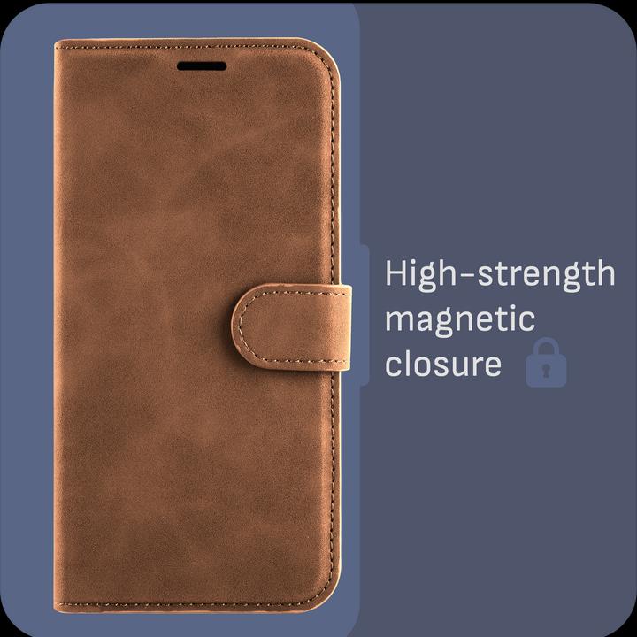 Actual product image Cazy Premium wallet case for iPhone SE 2022, magnetic wallet case, card slots, stand - (Apple iPhone SE (3rd Gen))