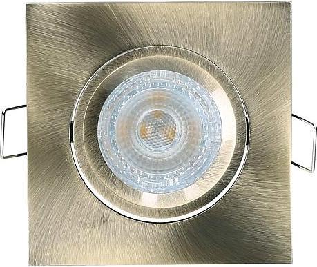 Actual product image Greenled bronze recessed spotlight square swivelling (GU5.3)