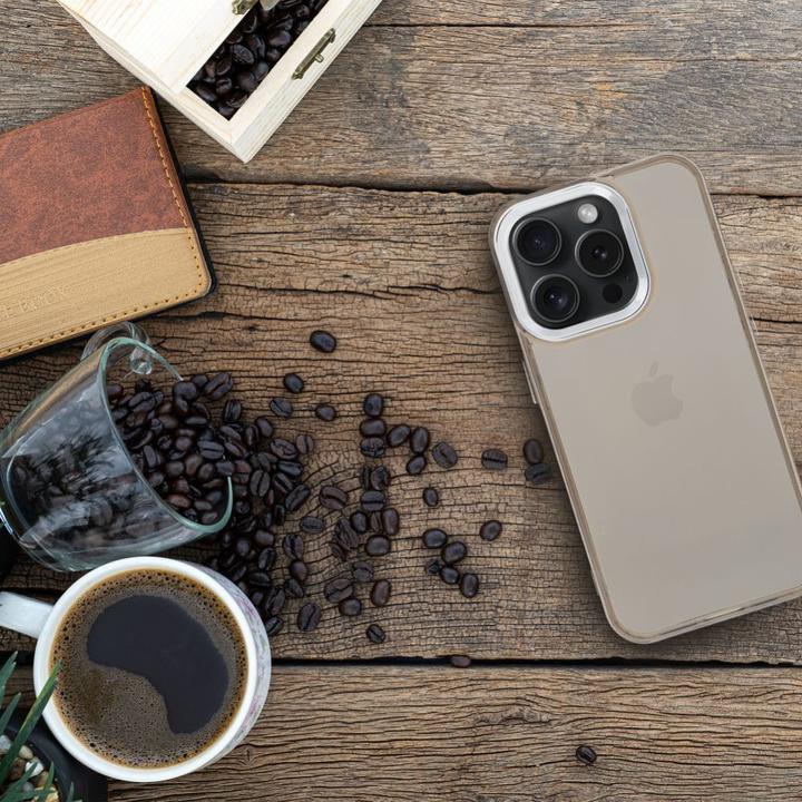 Actual product image OEM Back panel cover PEARL case for IPHONE 15 black (Apple iPhone 15)