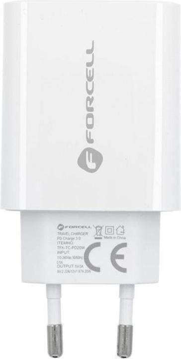Actual product image Forcell TFK-TC-20WPD 1x USB-C 3A Charger (5903396072451) (20 W)