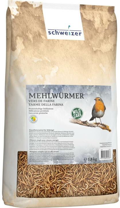 Schweizer Eric cibo per uccelli vermi da pasto, 1,8 kg, Confezione: 1,8 kg (1 x, 1.80 kg)