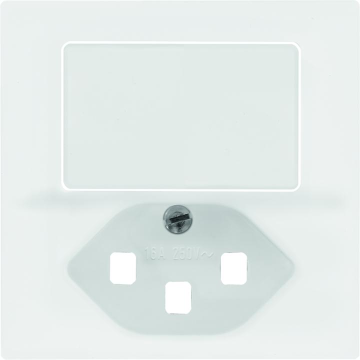 Actual product image Feller Cover set for small combination T23, push button, side illuminated white