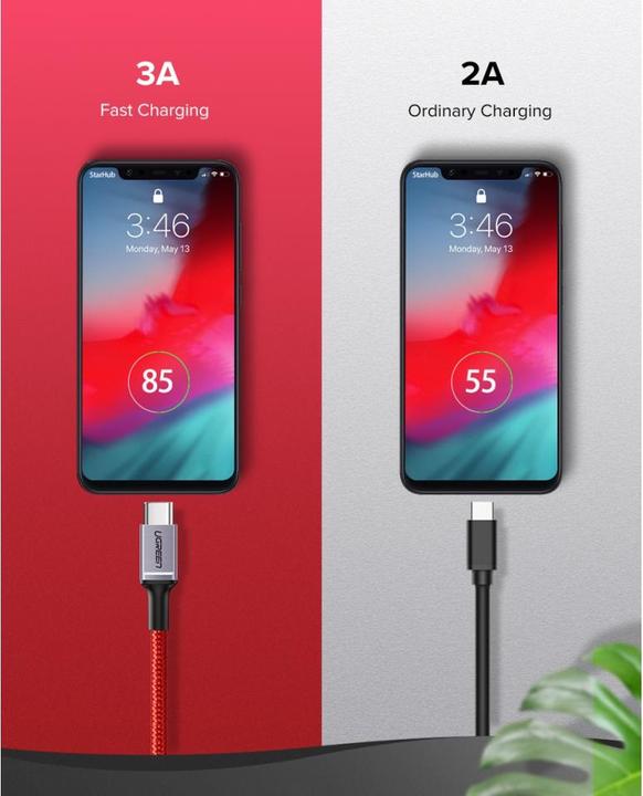 Actual product image Ugreen USB-C Cable 3A QC 3.0 1m (USB 3.0)