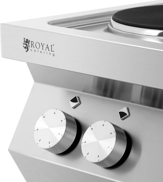 Produktbild Royal Catering Gewerbeherd Elektroherd Gastronomieherd Elektroherd Gastro 10.400 W 4 Platten