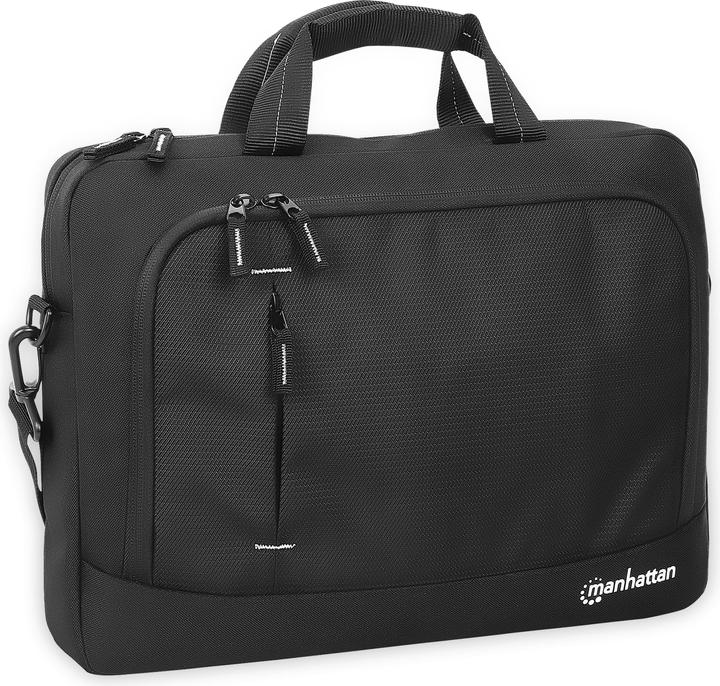 Actual product image Manhattan Helsinki Notebook Bag 35.8cm 14.1inch Shoulder Strap Reinforced Carrying Handle Trolley Strap w (14.10", Universal)