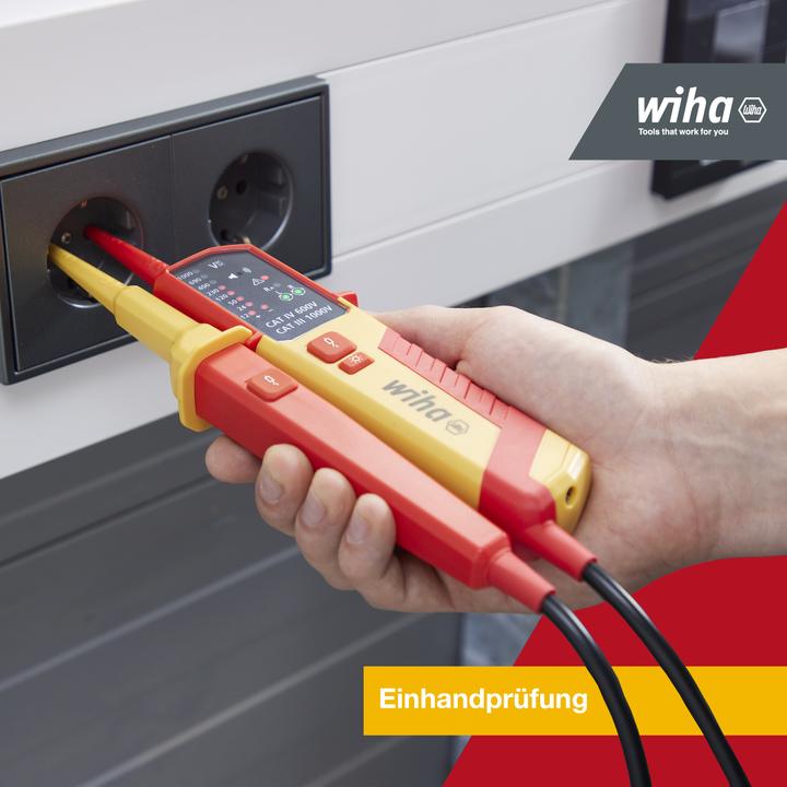 Actual product image Wiha Voltage and continuity tester (CAT IV 600V, CAT III)