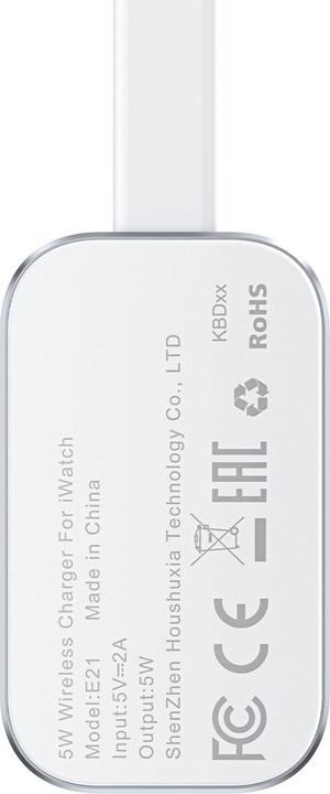Actual product image Acefast E21 5W Wireless Charger for Apple Watch - Silver (5 W)
