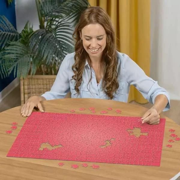 Actual product image Ravensburger Krypt Puzzle Pink 12000104 - with 654 pieces, heavy puzzle for adults and children (654 pieces)
