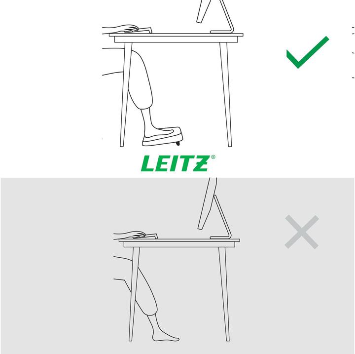 Produktbild Leitz Fussstütze Ergo verstellbar (34 x 42 cm)