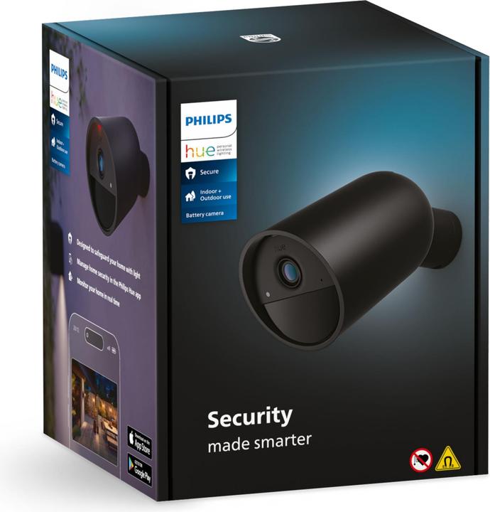Actual product image Philips Hue Secure Battery Powered Camera (1920 x 1080 Pixels)