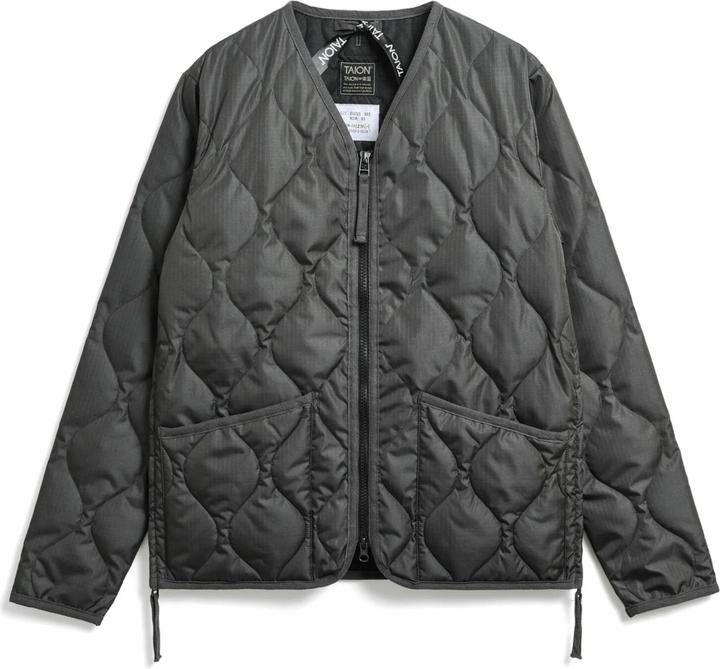 Taion militäriche daunenjacke mit reissverchlu und v-auchnitt (S)
