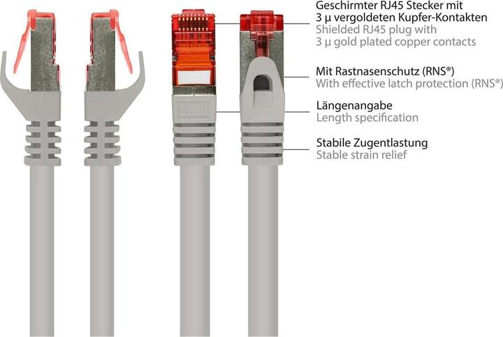 Produktbild Goobay Netzwerkkabel (S/STP, CAT6, 5 m)