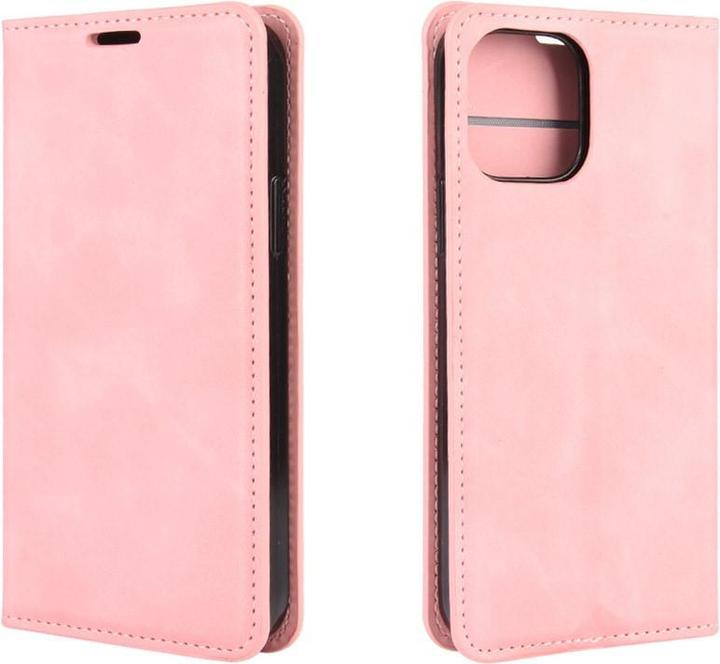 Actual product image Cover-Discount iPhone 12 / 12 Pro - Silky Stand Flip Case Cover pink (Apple iPhone 12, Apple iPhone 12 Pro)