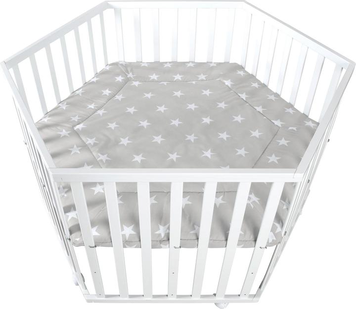 Roba Playpen 6-cornered Little Stars (118.50 cm, 103.50 cm, MDF)