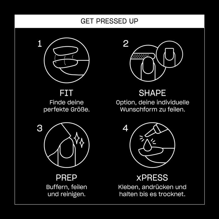 Image du produit OPI Xpress/On (Ongles artificiels, Noir, Gris, Blanc)