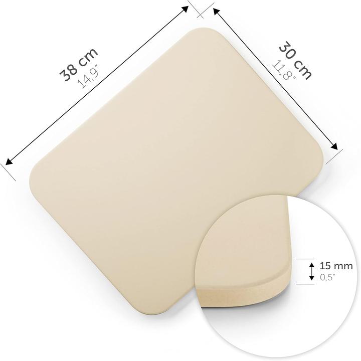 Actual product image Blumtal Pizzastein für Backofen und Grill (38x30 cm)