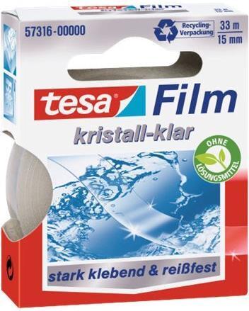 Produktbild tesa 6x tesafilm KRISTALL-KLAR, hochtransparent, alterungsbeständig, mit starker Haftung (15 mm)