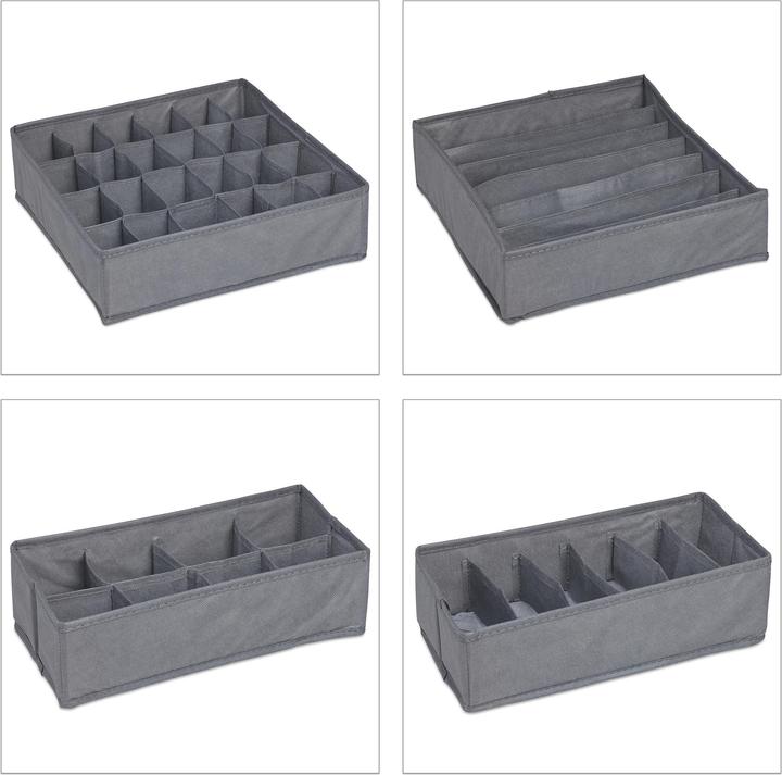 Actual product image Relaxdays Underwear Organiser (32 x 32 x 9 cm, 9.22 l)