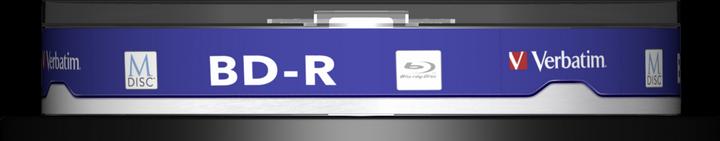 Actual product image Verbatim 1x10 M-Disc BD-R BluRay 25GB 4x Speed Cakebox printable (10 x)