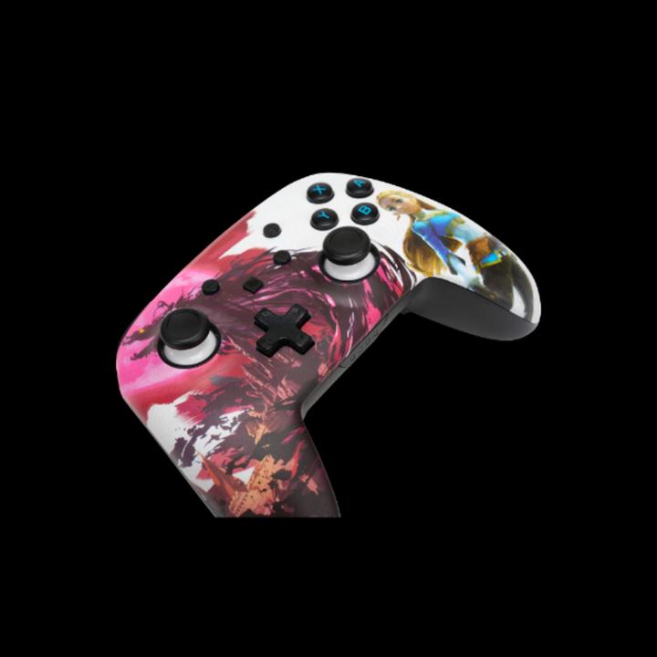 Image du produit PowerA Manette Switch sans fil améliorée - Zelda Blood Moon (rose/blanc) (Switch Lite, Switch)