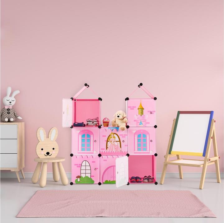 Actual product image Relaxdays Interlocking Castle Storage Shelf