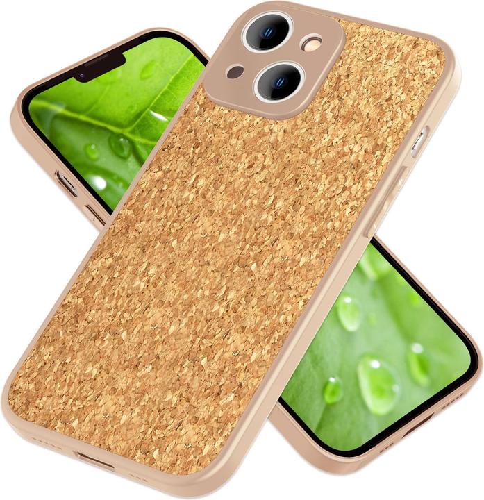 Actual product image Nalia Cork cover with silicone frame (Apple iPhone 14 Plus)