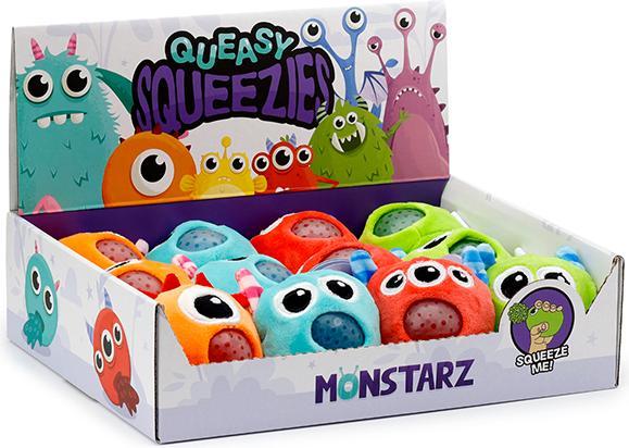 Produktbild Puckator Queasy Squeezies Monstarz Monster Plüsch Quetschtiere Spielzeug