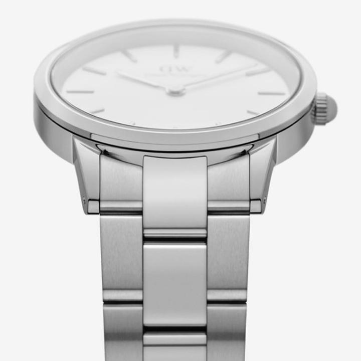 Immagine prodotto Daniel Wellington Iconic Link Argento Bianco (32 mm) (Orologio da polso analogico, 32 mm)