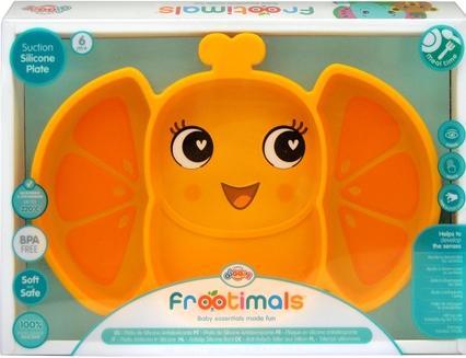 Produktbild Kids Euroswan Frootimals Silikonteller OrangieFly orange rutschfest