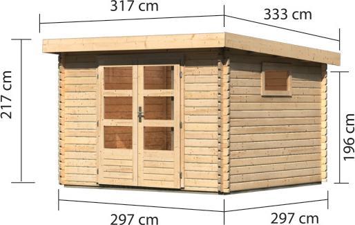 Produktbild Woodfeeling 40mm, Gartenhaus Trittau 3