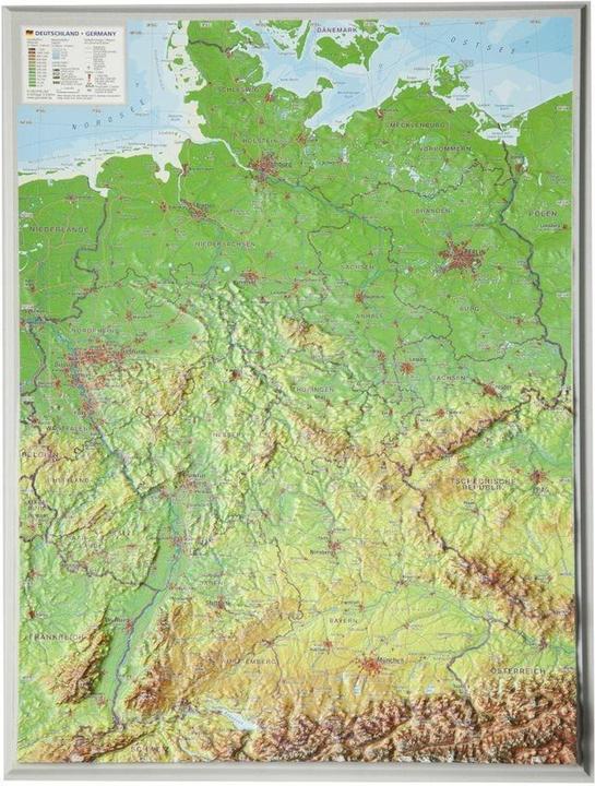 Produktbild 3D Reliefkarte Deutschland