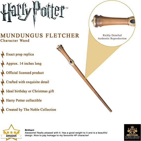 Actual product image Noble Collection Harry Potter Zauberstab Mundungus Fletcher (Charakter-Editio