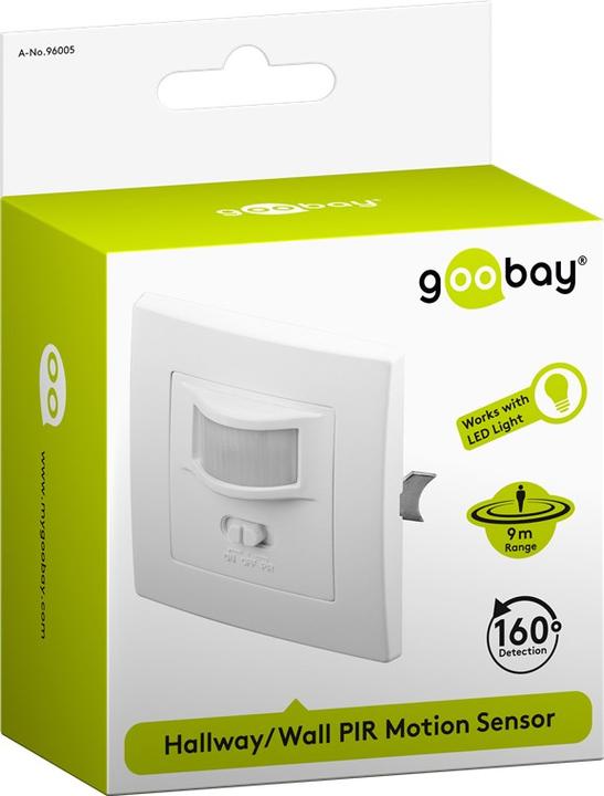 Image du produit Goobay Détecteur de mouvement PIR encastré (9 m)