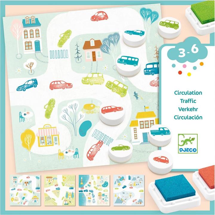 Image du produit Djeco Set de tampons Trafic