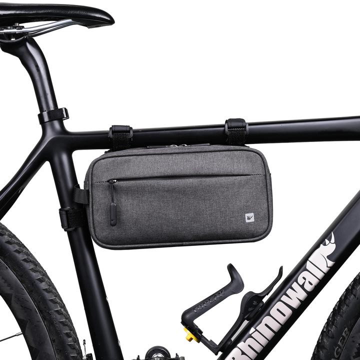 Mobygo Kompakte Tasche RHINOWALK grau (Lenkertasche)